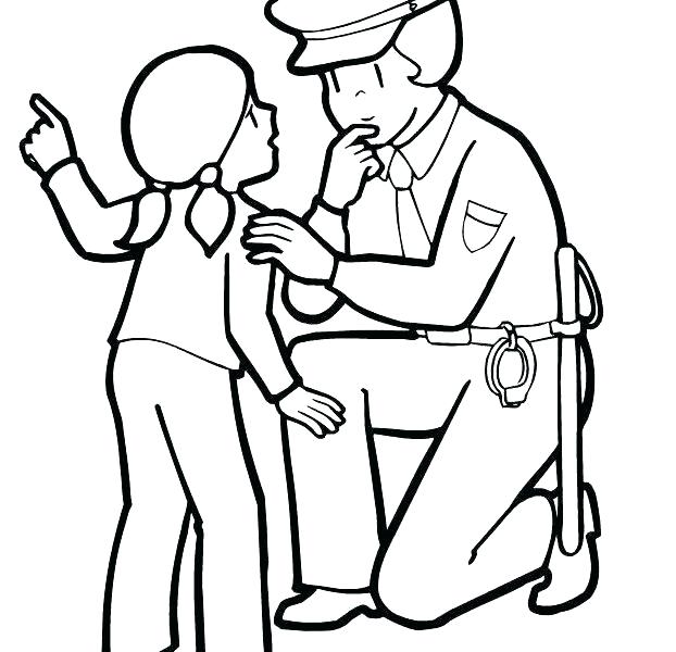 622x600 Police Officer Coloring Page Police Officer Coloring Page Together
