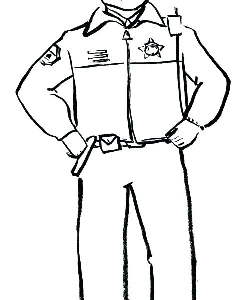 500x600 Police Officer Coloring Pages Exciting Police Officer Coloring