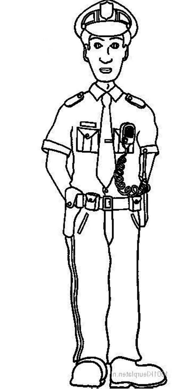 600x1301 Policeman Coloring Page Picture Of Police Officer Coloring Page