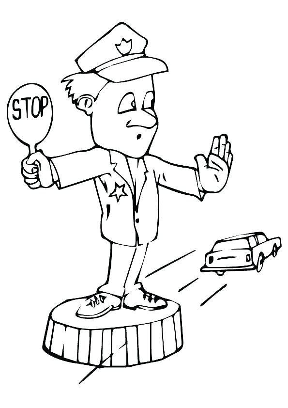 595x842 Policeman Coloring Page Policeman Coloring Pages Policeman