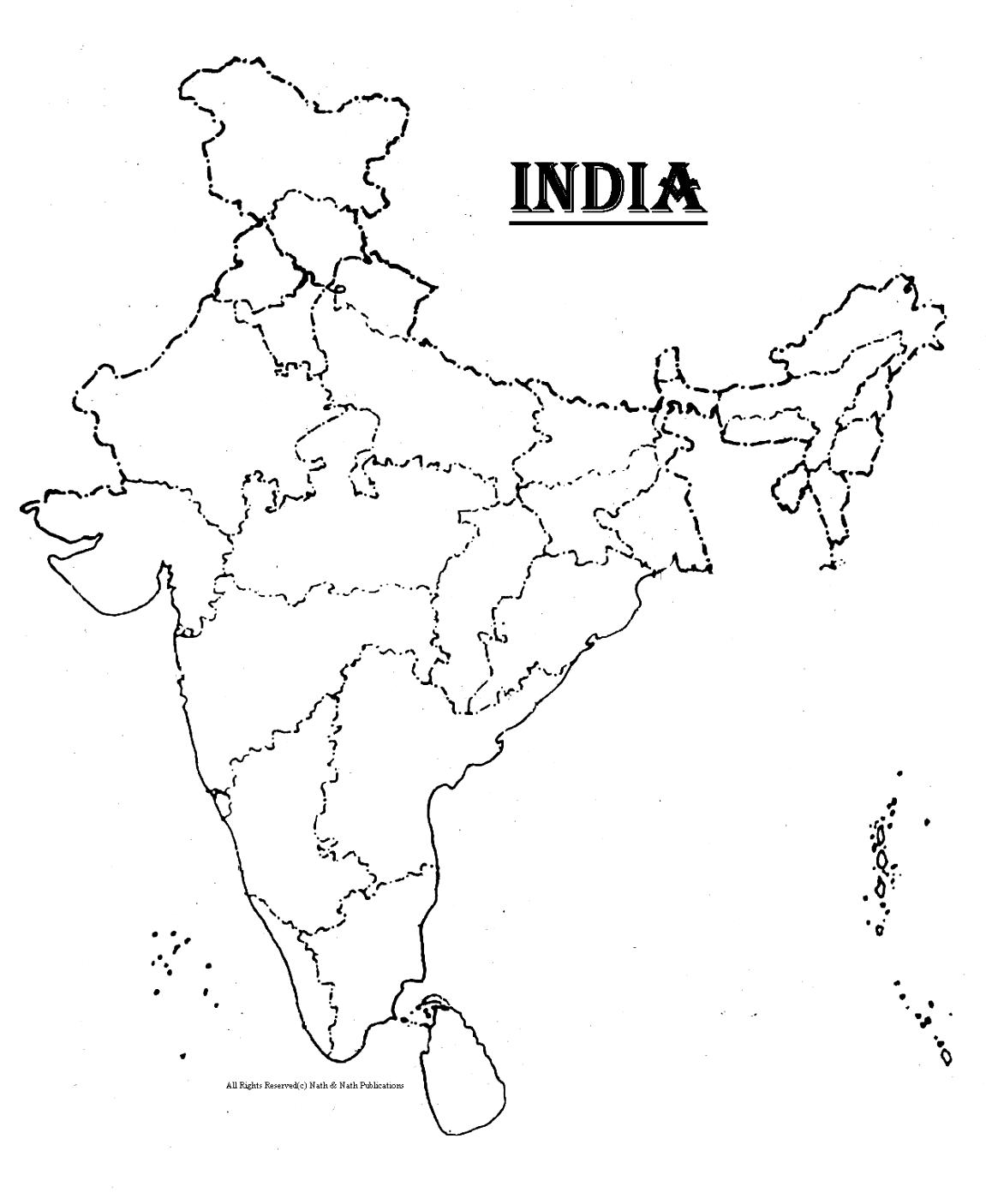 1151x1406 Gigantic Political Map Of India Printable