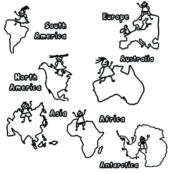 600x600 Asia Coloring Map