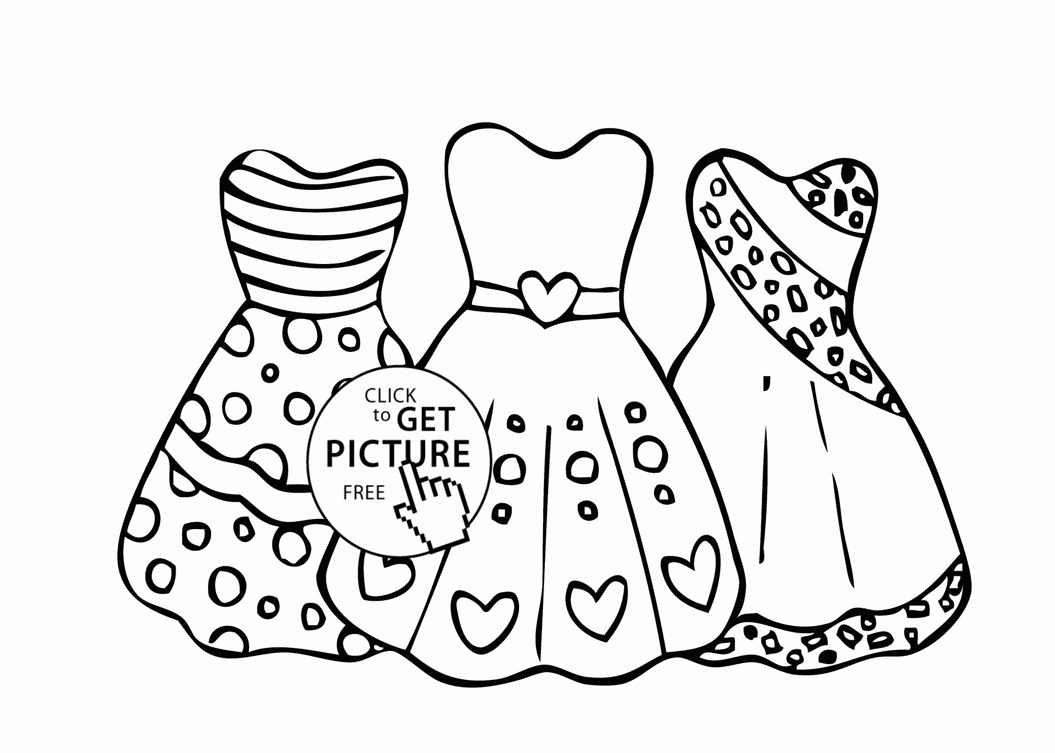 2079x1483 Dress Polka Dot Coloring Page For Girls Fresh Coloring Pages