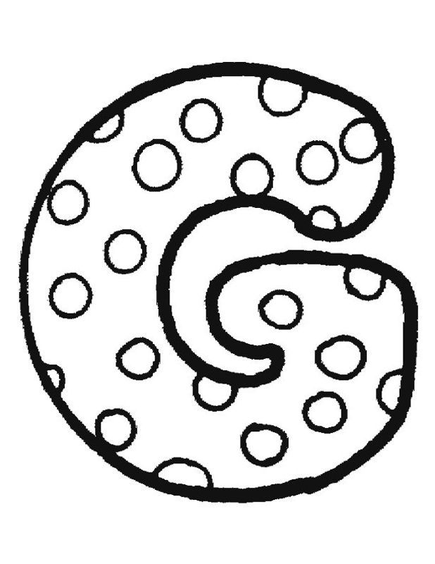 618x800 Alphabet Dot Coloring Pages G