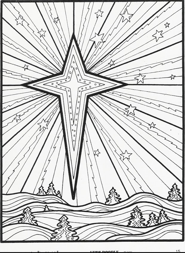 619x844 Coloring Pages For Christmas Star New