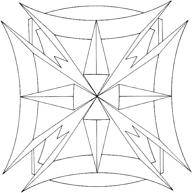 630x633 Geometric Shapes Coloring Pages Printable Geometric Coloring Pages