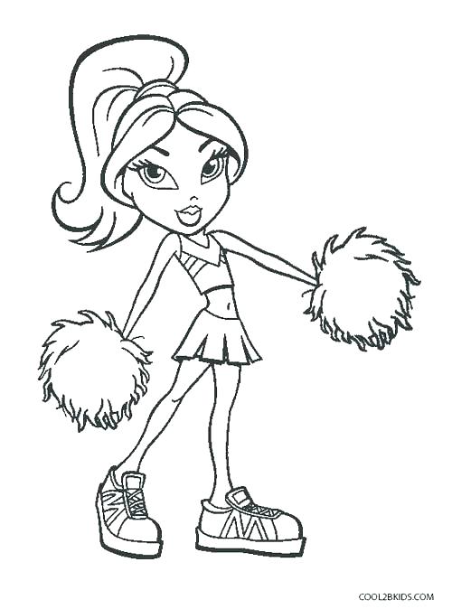 500x674 Cheerleading Coloring Pages Cheerleader Coloring Pages Coloring