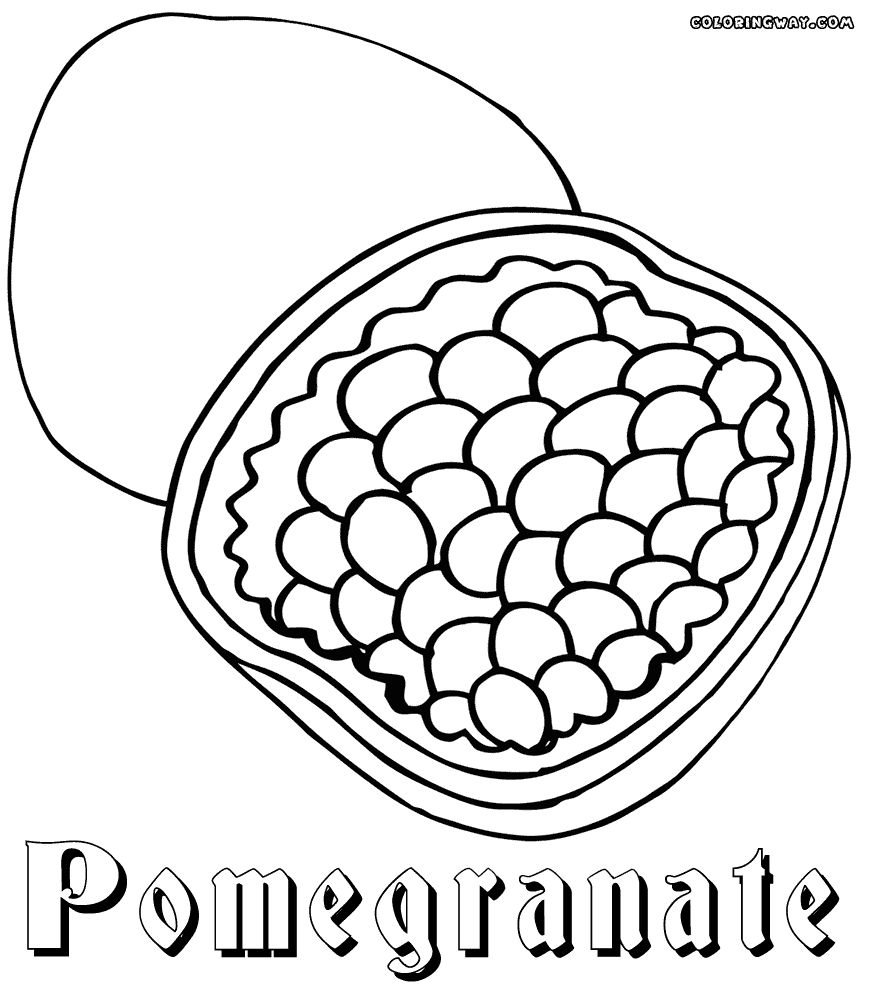 870x1000 New Pomegranate Coloring Pages Collection Printable Coloring Sheet