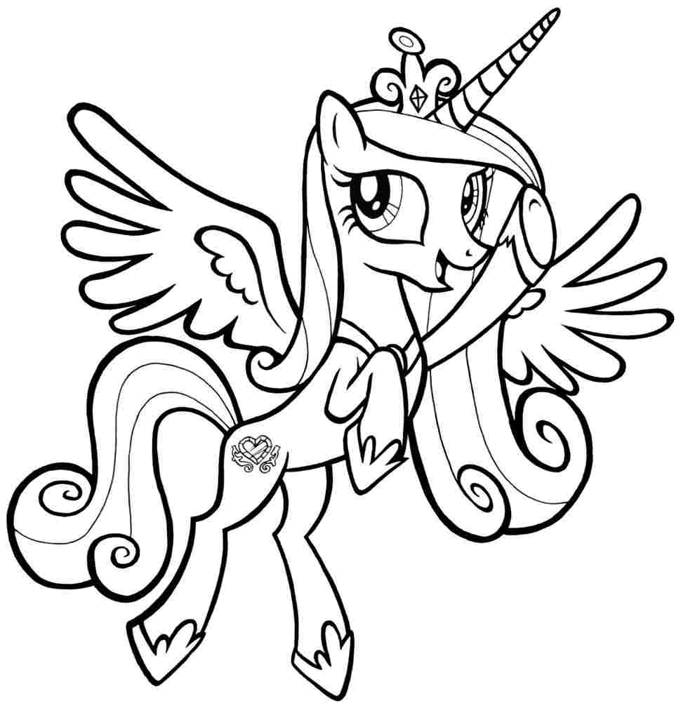 970x1009 Stunning Pony Coloring Book