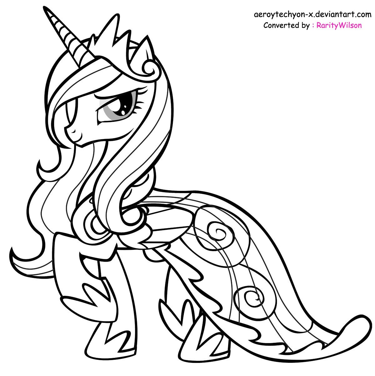 1200x1201 Mlp Printable Coloring Pages My Little Pony Princess Cadence
