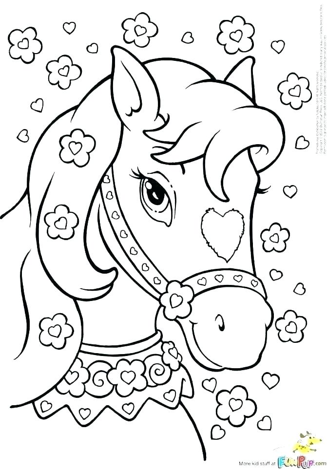 671x963 Coloring Pages Of Horses And Ponies Horse Coloring Pages Barbie