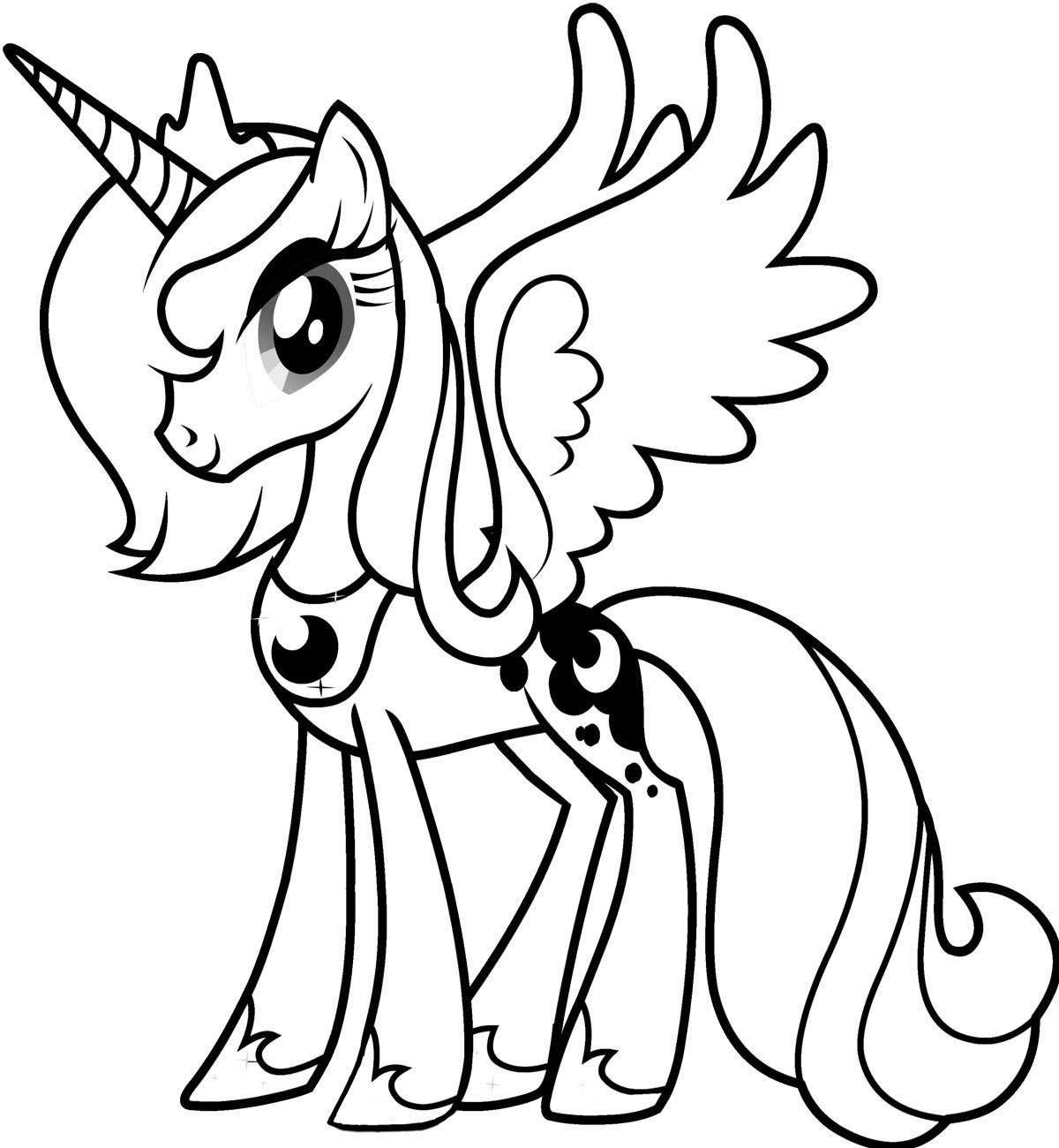 Pony Printable Coloring Pages