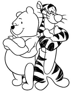 236x305 Tigger And Piglet, Winnie The Pooh Color Page, Disney Coloring
