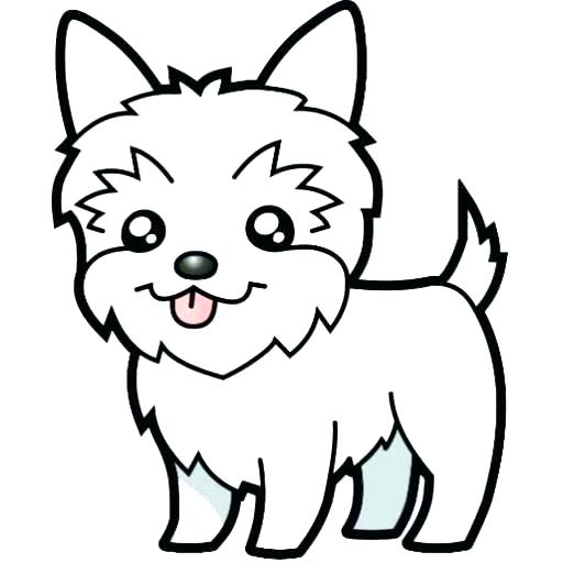 512x512 Yorkie Coloring A Teacup Yorkie Coloring Pages