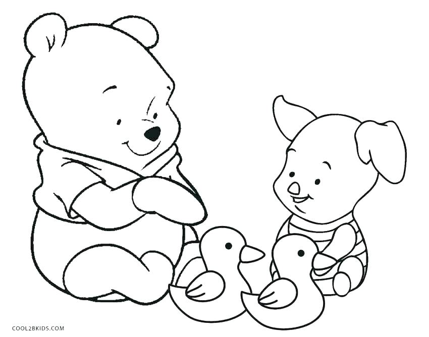 850x668 Pooh Bear Coloring Pages Pooh Bear Coloring Page Baby Pooh Bear