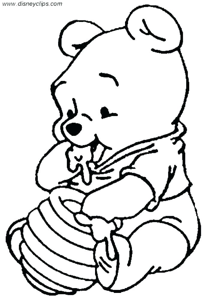 697x1024 Pooh Bear Coloring Pages Pooh Bear Colouring Pages To Print