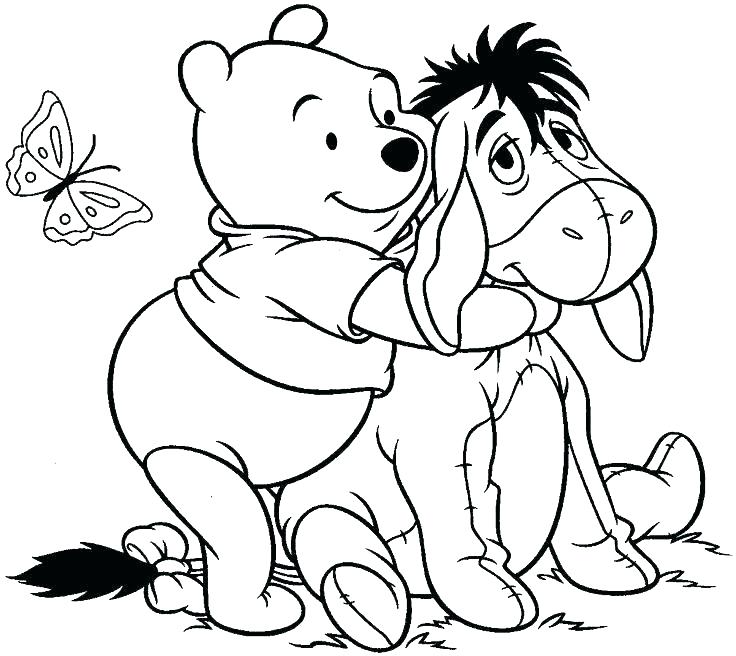 736x656 Pooh Bear Coloring