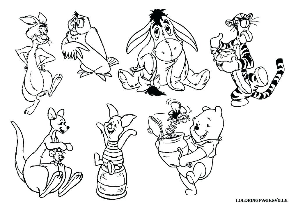 1024x724 Winnie The Pooh Colouring Book Pdf Printable Coloring The Pooh