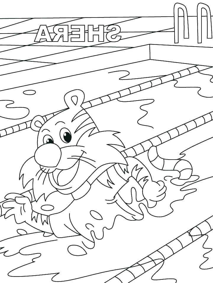 720x954 Swimming Coloring Pages Duck Is Swimming Coloring Page Swimming