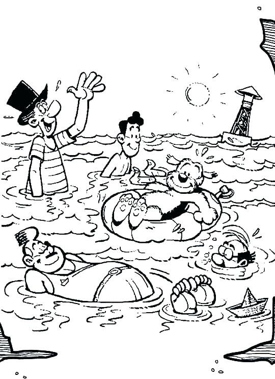 540x743 Swimming Pool Coloring Pages Swimming Pool Safety Coloring Pages