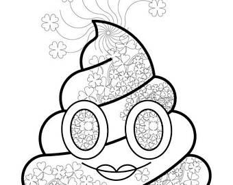 340x270 Printable Poop Emoji Coloring 046 Boyst Patrick's Day