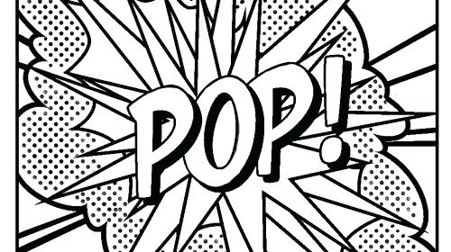 500x280 Pop Art Coloring Pages Inspirational Pop Art Coloring Pages