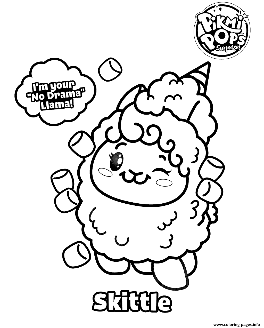 1024x1271 Pikmi Pops Coloring For Kids Coloring Pages Printable