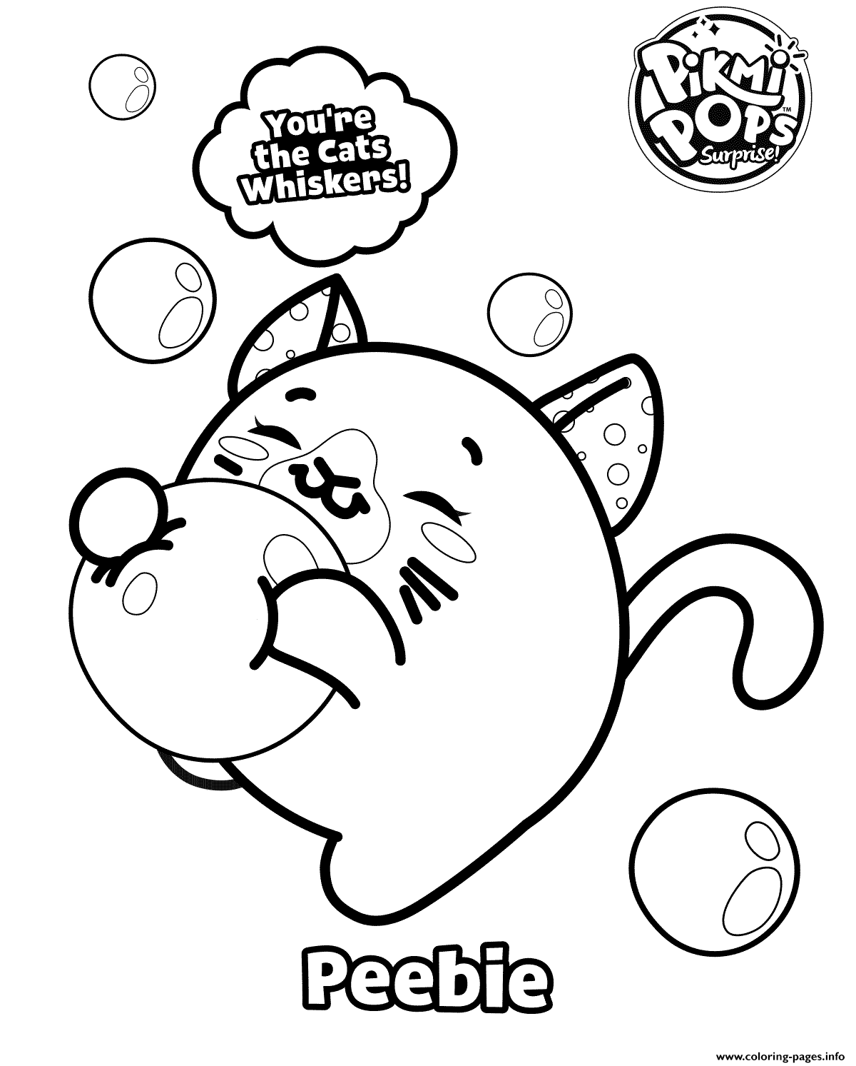 1200x1493 Pikmi Pops Colouring Page Coloring Pages Printable