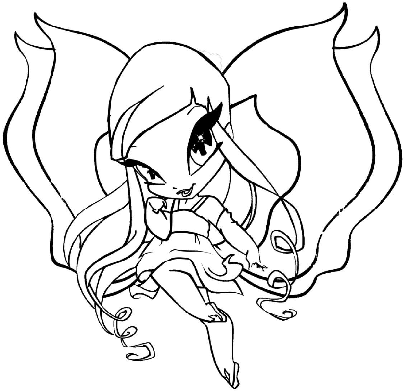 836x797 Winx Club Coloring Pages