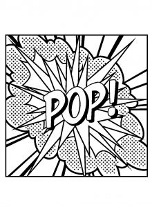 220x300 100% Free Coloring Page Of Roy Lichtenstein Painting