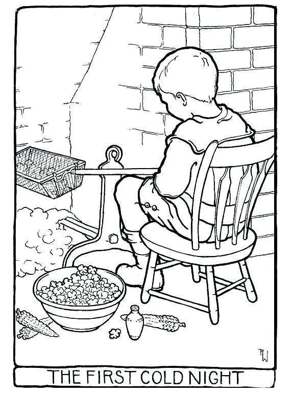 574x775 Popcorn Coloring Pages With Wallpaper High Quality Resolution
