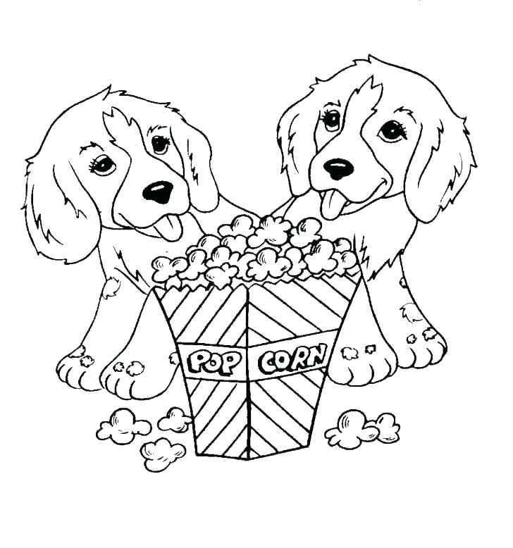 728x778 Ice Cream Girl Coloured Popcorn Kernels Coloring Pages Of Cartoon