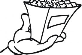 273x183 Popcorn Coloring Page Pages Image Concept Free Printable Chips Box