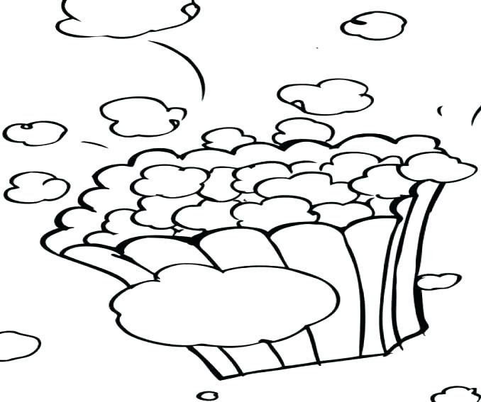 678x567 Popcorn Kernel Coloring Page Two Little Dog Eating Popcorn