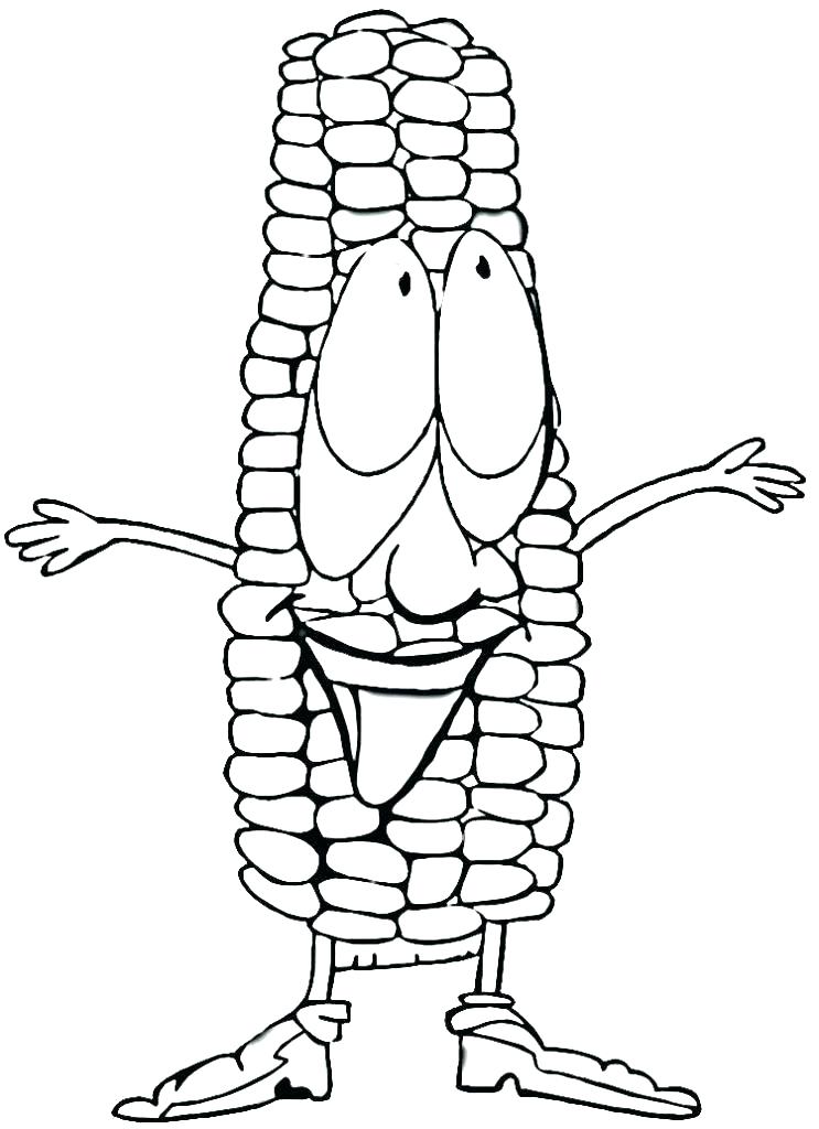 743x1024 Coloring Pages Princesses Popcorn Kernel Coloring Page Popcorn