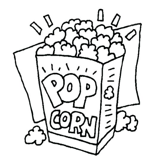 530x544 Coloring Popcorn Happy Popcorn Day Coloring Page Green Popcorn