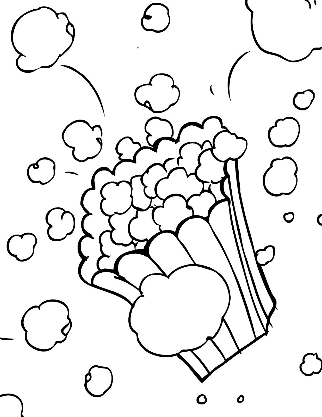 1236x1600 Confidential Popcorn Coloring Sheet Bucket Page 6678