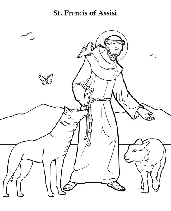 600x740 Saint To Print Or Download For Free Biblical Saints To Colour St
