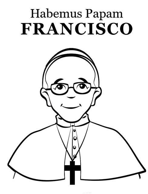 489x641 Simple Coloring Page Of Pope Francis Catholic Coloring Pages