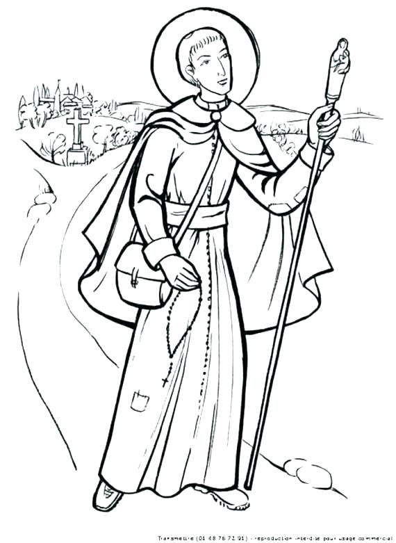 570x781 St Drawing At Free For Personal Use St St Francis Xavier Coloring