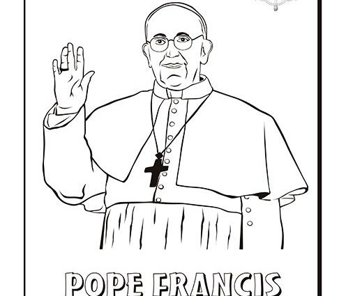 496x425 Admit Believe Confess Preschool Coloring Pages Pope Francis