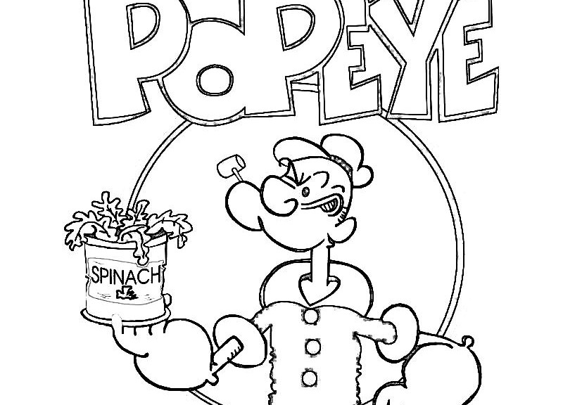 800x576 Popeye Cartoon Coloring Pages