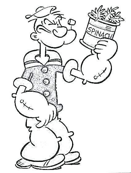 425x560 Popeye Coloring Pages Coloring Pages Free Popeye The Sailor