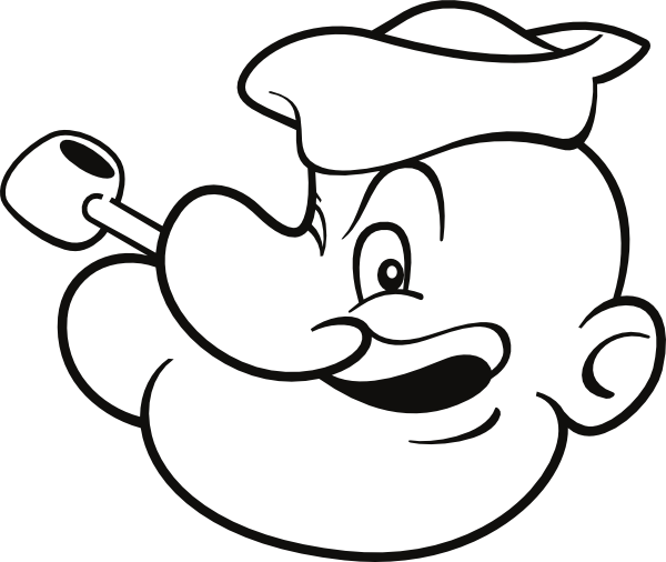 600x506 Popeye Coloring Pagesits Time For Coloring Page Time Popeye