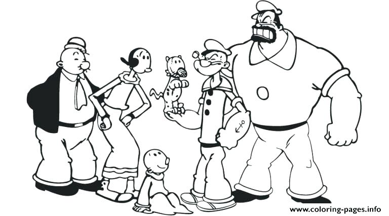 768x427 Popeye The Sailor Man Coloring Pages Vanda