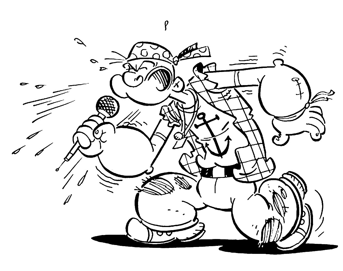 1200x949 Popeye Coloring Pages 360coloringpages