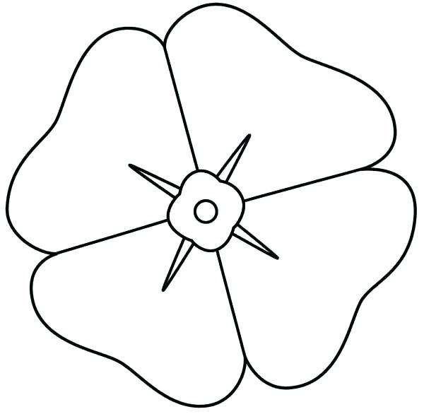 600x586 Poppy Coloring Page Poppy Coloring Pages How To Draw Poppy
