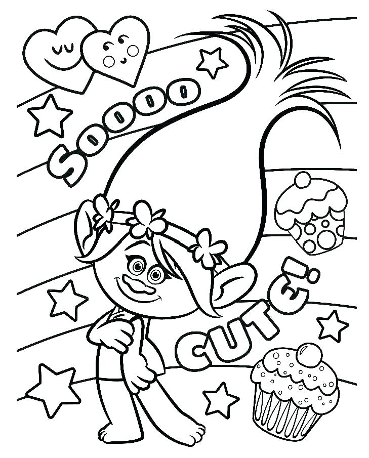 729x905 Poppy Wreath Coloring Pages Trolls Page Cat Colouring