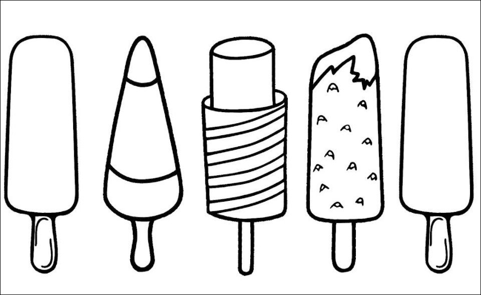 961x589 Popsicle Coloring Page Drawing Board Weekly