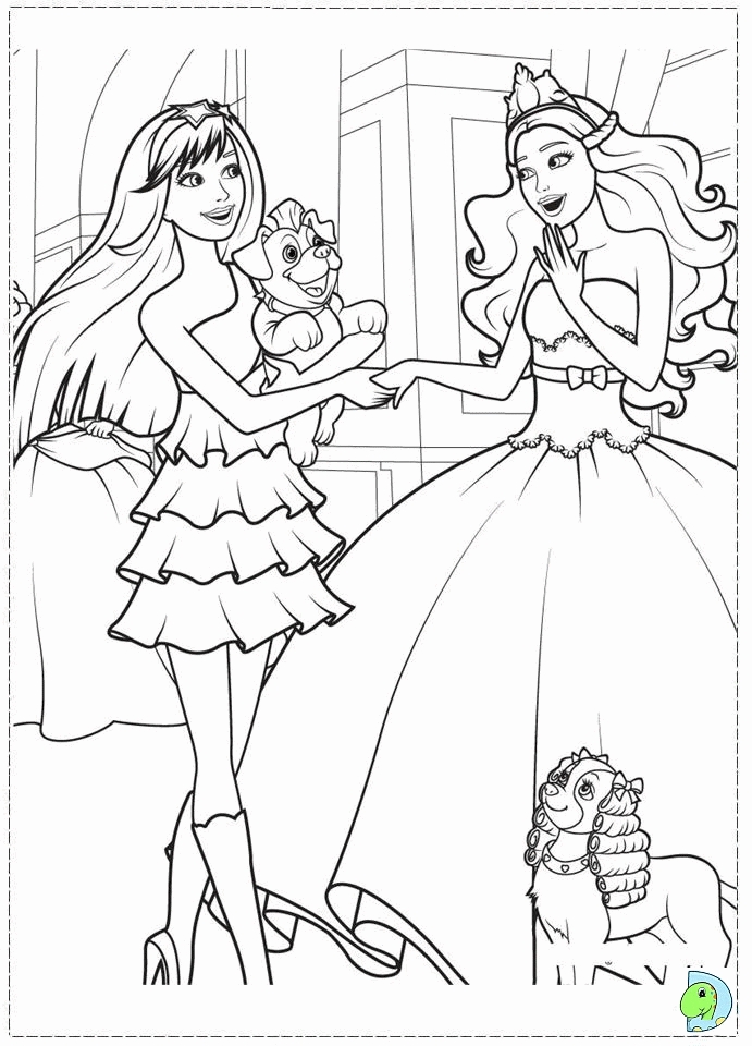 691x960 Barbie Princess And The Popstar Coloring Pages Printable